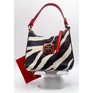 Dooney & Bourke Zebra/Red Bitsy Purse
